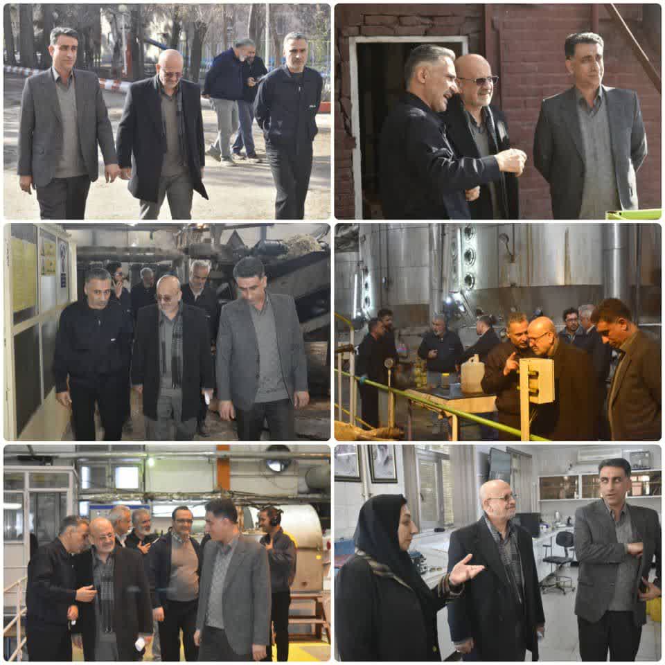 بازدید میدانی جناب آقای دکتر کیانی مشاور عالی مدیرعامل توسعه صنایع بهشهر از روند خط تولید